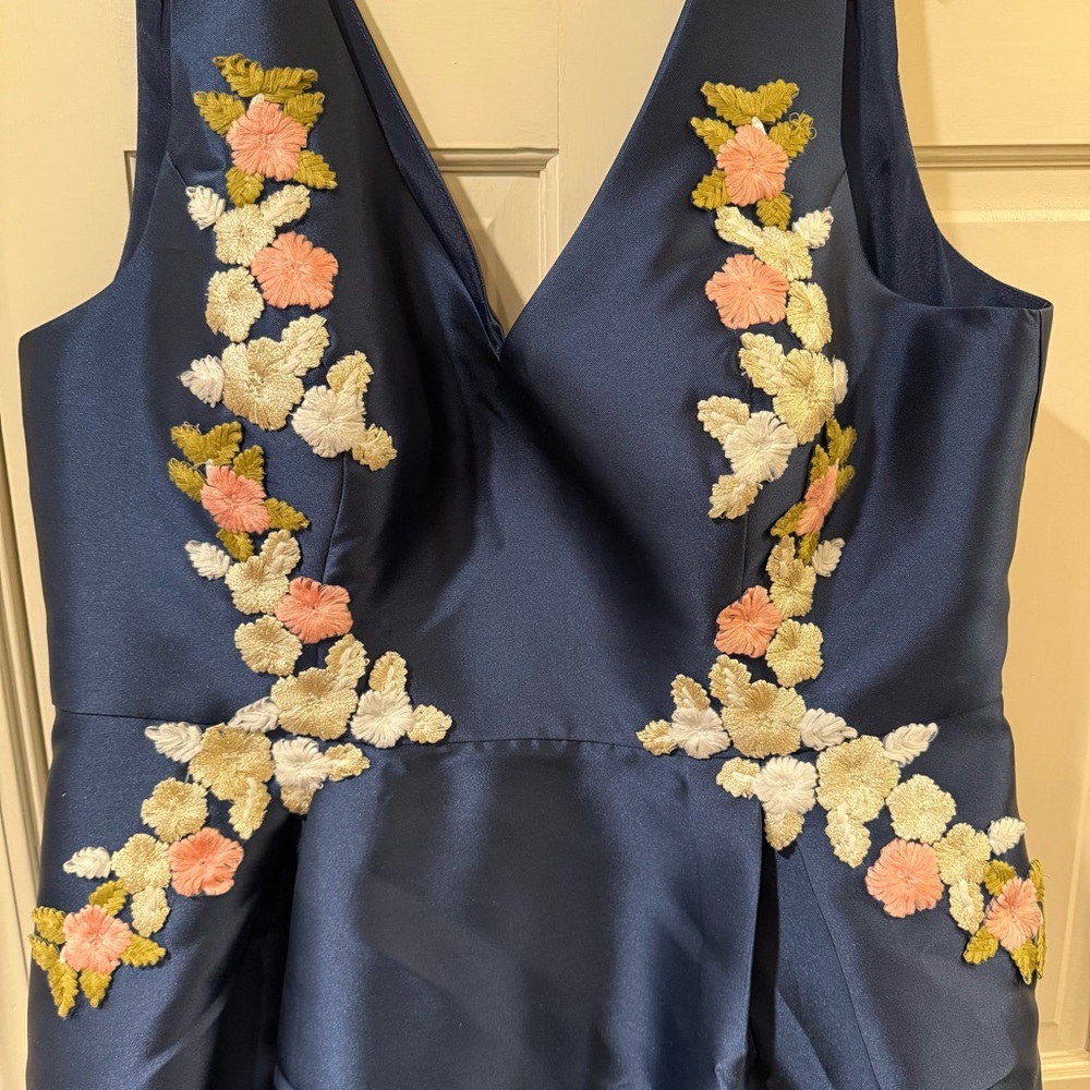 Chi Chi London navy floral dress UK22 US18 - Picture 3 of 7